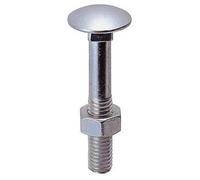 BULLONE P/FERRO E LEGNO TTQS 10X160MM ZINCATO UNI5732 50 PZ