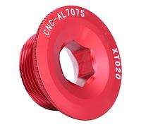 Bullone Pedivella in Lega di Alluminio M20 * 10 Vite Guarnitura per Tappo Staffa Bici da Strada di Montagna Viti Asse BB Adatto per Ruota Dentata 590 596 XT SLX Solido (rosso)