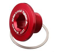 Bullone per pedivella per bicicletta ROTOR 30 mm, vite interna autoestraente, con guarnizione compatibile per ciclismo su strada (bullone rosso L)