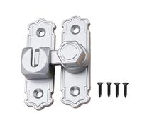 Bullone per porta di montaggio a doppio angolo Soluzione hardware efficiente per spazio sicuro Costruzione in metallo resistente per hardware per porte da fienile nero