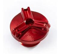 Bullone Per Tappo Olio Motore In Alluminio CNC Per Moto Accessori Per Tappo Bocchettone Carburante Per SUZUKI GSR400 GSR600 GSR750 PYPFQUMQGR(Red)