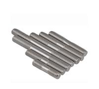 Bullone prigioniero filettato a doppia estremità in acciaio inossidabile, M6-1.0, filettatura 40 mm - 150, viti for asta di spinta regolabili in 316(M6x130mm-5pcs)