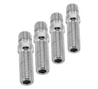 Bullone ruota cerchioni Bulloni Prigionieri Ruota 4 Pezzi | Dado auto da kit perni ruota lungo M12x1,5 50 mm