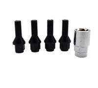 bullone ruota Compatibile con 1 Series per E81 per E82 per E87 per E88 Bulloni di bloccaggio per cerchi in lega per auto dadi perni neri M12x1,5 conici esagonali da 17 mm