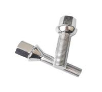 Bullone ruota in acciaio M12x1,5 14x1,5 14x1,25 12x1,25 varie lunghezze 10 pezzi(10pcs conical 27mm,M14x1.25)