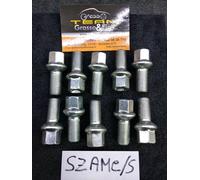 Bullone Ruota Sferico per Cerchi in Lega M14x1,50 L25 Chiave 17 Acciaio 10.9