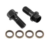 Bullone singolo banjo in alluminio M10 x 1,25 mm con rondella linea freno turbo 32 mm di lunghezza