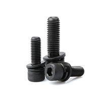 Bullone, testa cilindrica classe 12.9, cava esagonale tre viti combinate M3-M12-M5 * 12 (5 pezzi)