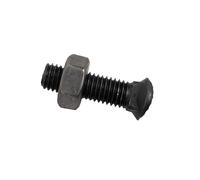 Bullone testa ovale M10x38 con dado confezione da 50 pezzi