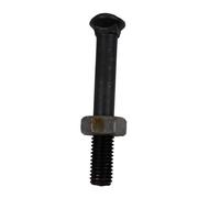 Bullone testa ovale M10x70 con dado confezione da 25 pezzi