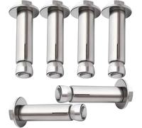 Bulloni a espansione, bulloni di ancoraggio, 304 Stainless Steel M6 Expansion Anchor Bolts Hex Nut Multiple Sizes Pack Of 6(M6*80/6pcs)