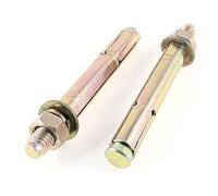 Bulloni a espansione, bulloni di ancoraggio, Expansion Bolts Anchor Bolts 13mm x 150mm Metal Hexagon Nut Sleeve Anchors Pack of 2
