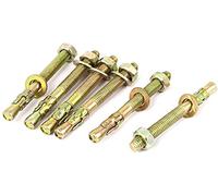 Bulloni a espansione, bulloni di ancoraggio, Yellow Zinc Plated Car Repair Expansion Anchor Bolts M6x60mm Multicolor Pack Of 6