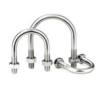 Bulloni a forma di U in acciaio inossidabile 304 con dadi M6 M8 M10 M12 viti per installazione edilizia fissaggio 1 set M8 x 108 mm