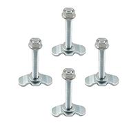 Bulloni A L - Attacco A Perno Filettato Con Doppia Linguetta Per Guida A L,Set Di 4 Pezzi Hardware Di Fissaggio Per Furgone Pickup Aereo SUV Rimorchio Controllo Del Carico