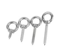 Bulloni a occhiello 1~3 pezzi Bullone ad occhiello di sollevamento in acciaio inossidabile Ganci anello rotondi Viti autofilettanti for legno(M6x40mm-1pcs)