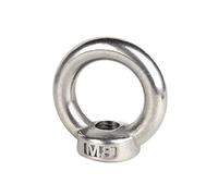 Bulloni a occhiello a vite Dadi ad occhiello di sollevamento in acciaio inossidabile 304/Vite anello Viti aggancio M4 M5 M6 M8 M10 M12(Eye Nut,M6 x2pcs)