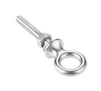 Bulloni a occhiello con dadi rondelle, golfari filettati, 1 pezzo M6 M8 M10 M12 Sollevamento in acciaio inossidabile con e set di elementi di fissaggio a vite con gancio ad anello tondo(M6x40)