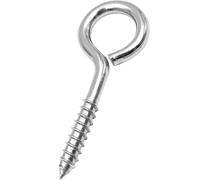 Bulloni a occhiello con dadi Rondelle, golfari filettati, ganci pesanti/confezione di anelli Vite autofilettante in legno nichelato Viti for pecore(Silver A,Size2 30pcs)