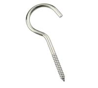 Bulloni a occhiello con dadi Rondelle, golfari filettati, ganci pesanti/confezione di anelli Vite autofilettante in legno nichelato Viti for pecore(Silver B,Size14 10pcs)