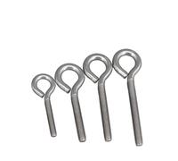 Bulloni a occhiello con rondelle dadi, golfari filettati, gancio chiuso for pecora in acciaio inossidabile 304 con anello e vite di sollevamento(5pcs M5X12)