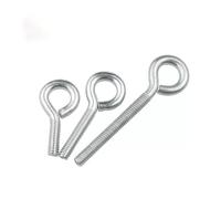 Bulloni a occhiello con rondelle dadi, golfari filettati, golfare in acciaio inossidabile 304 da 10 pezzi con gancio ad anello/vite chiusa ad anello circolare(M10 x 30mm)