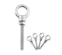 Bulloni a occhiello filettati in acciaio inossidabile 316 da 5 pezzi 1/4 x 2,36 Bulloni a occhiello a spalla lunghi M6 Bulloni a occhiello for sollevamento pesanti Grado marino