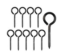Bulloni a occhiello per sollevamento, Bulloni a occhiello 6/10 pezzi 304 SS Nero M6x80mm Occhielli for viti autofilettanti for luci sospese(10pcs)