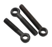Bulloni a occhiello per sollevamento, Bulloni a occhiello M6 M8 M10 M12 Acciaio al carbonio nero 30-100mm(M6 2pcs,50mm)