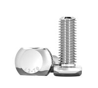 Bulloni a T in acciaio inossidabile 304 M5 M6 M8 M10 M12 Viti a testa rettangolare con testa a martello for guida a T(M8x65mm 4pcs)