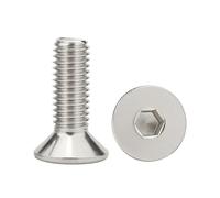 Bulloni a testa cilindrica, Vite a testa svasata piatta con esagono incassato M4 M5 6-90 mm in acciaio inossidabile 304, confezione da 20(22mm,M5-10pcs)