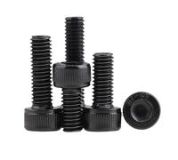 Bulloni a testa esagonale con coperchio a tazza in acciaio inossidabile 304 nero DIN912 M4*12 M4*16 M4*20 Viti a testa esagonale con testa esagonale(10Pcs M4x16)