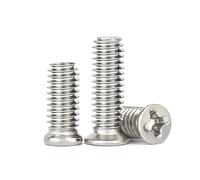 Bulloni a testa piatta con impronta a croce e svasata piccola non standard in acciaio inossidabile 304 M1.6 M2.5 M3(M2x4x3.5mm 100pcs)