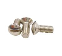 Bulloni a testa svasata mezza svasata in ottone nichelato M3.5 Vite con testa a una parola Bullone in ottone Lunghezza 12 mm-60 mm 5 pezzi,M3.5x20 mm(M3.5x20mm)