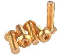 Bulloni A Testa Tonda Con Esagono Incassato Esagonale M2 M2.5 M3 M4 M5 M6 M8 In Ottone A Testa Bombata 6mm M5 10pcs