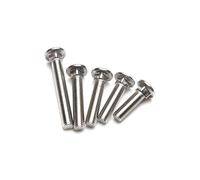 Bulloni a testa tonda M3 M4 in acciaio inossidabile 304 GB12 Viti a testa tonda con collo quadrato Bulloni Lunghezza 30mm(M3x30mm-20pcs)