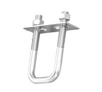 Bulloni a U in acciaio inossidabile Confezione da 5 2 1 Kit bulloni a quadrati M6 M8 M10 con dadi e piastre telaio(M10*60 * 150(1 set))