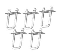 Bulloni a U in acciaio inossidabile, Kit bulloni a U quadrati in acciaio inossidabile da 5/2/1 pezzi M6/M8/M10 con dadi e piastre del telaio(M6*20 * 50(5 sets))