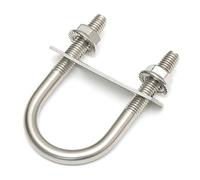 Bulloni a U in acciaio inossidabile, Kit di bulloni a U in acciaio inossidabile M6 304, confezione da 2, con deflettori a sella, dadi flangiati, diverse misure(M6*30 * 120 (2 sets))