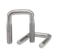 Bulloni a U, M6 M8 M10 304 Bullone a U in acciaio inossidabile ad angolo retto Vite quadrata Clip di serraggio for tubo for Morsetto a