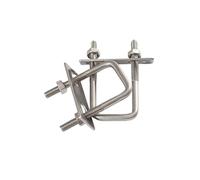 Bulloni a U quadrati in acciaio inox 304 | Dimensioni Dimensioni multiple: tubi di sicurezza, assali, molle a balestra, raccordi marini e industriali(2set M6x60x140)