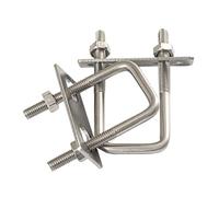 Bulloni a U quadrati in acciaio inox 304 | Dimensioni multiple (M6/M8/M10) for il fissaggio di tubi e gruppi meccanici(M8 30x75mm 5pcs)