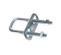 Bulloni a U quadrati, Set di bulloni a U quadrati in acciaio inossidabile M6, confezione da 2 dimensioni multiple(M6x25x50mm)