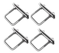 Bulloni a U Quadrato M8, 4 Pezzi Bulloni a U Quadrato, Bullone a U in Acciaio Inox Con Dadi e Piastra Di Telaio, per Tubo Dell'Acqua Fisso, Tubo, Barche