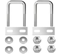 Bulloni a U Quadrato M8 Bulloni a U in Acciaio Inox con Dadi e Piastra Di Telaio per Tubo Dell'Acqua Fisso Barche Ancho interior 30 mm 2 Pezzi M8 30x60mm