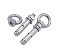 Bulloni ad espansione, 1 PZ, 304 In Acciaio Inox M6 M8 M10 M12 Anello di Sollevamento Vite del Gancio Espansione Riscaldatore Acqua Bullone Altalena(M6x80)