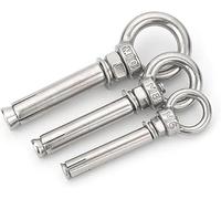 Bulloni ad espansione, 1 pz, golfare di sollevamento M8 in acciaio inossidabile 304 con vite anello tondo gancio dado e rondella for appendere oggetti pesanti(M8x50mm)