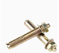 Bulloni ad espansione, 2 pezzi, viti autofilettanti, bullone ad espansione con ancoraggio a cuneo zincato in acciaio al carbonio, vite incorporata(M12x70mm)