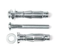 Bulloni ad espansione, 3PCS, M4 M5 M6 M8 Ancoraggi a parete cava Cartongesso Vite di espansione Tubo for aeromobili Ancore a Tappi Bullone ad in metallo(M4X21)