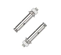 Bulloni ad Espansione di Ancoraggio,2 Pezzi M14×130Mm-M14×170Mm con Manicotto in Acciaio Inossidabile 304 Ancoraggi Fissaggio Pesanti(M14x160mm)